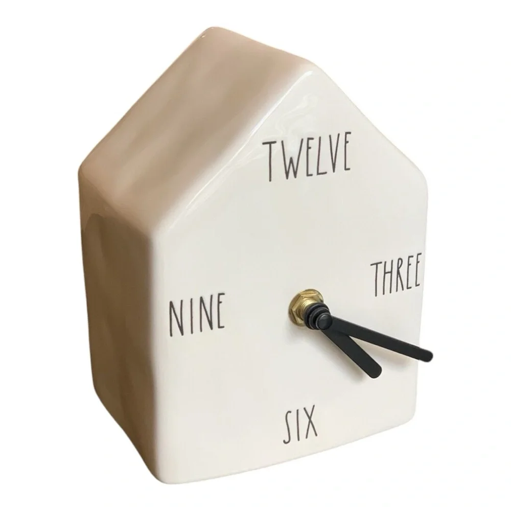 Rae Dunn by Magenta Birdhouse Clock Ceramic Birdhouse Clock 2019